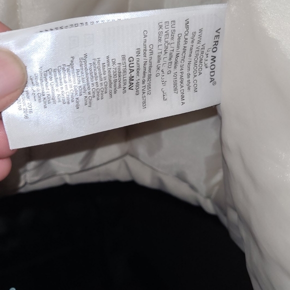 VERA MODA 3/4 length womans winter coat - Picture 3 of 8